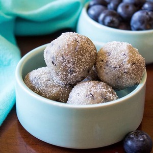 Blueberry Donut Holes (Keto, Paleo, Vegan)