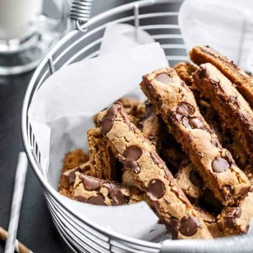 Low Fat Choc Chip Cookie Sticks