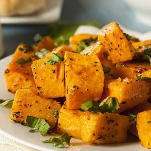 Paleo-Friendly Roasted Butternut Squash with Crispy Sage Leaves