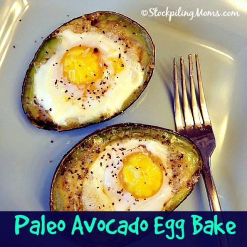 Paleo Avocado Egg Bake