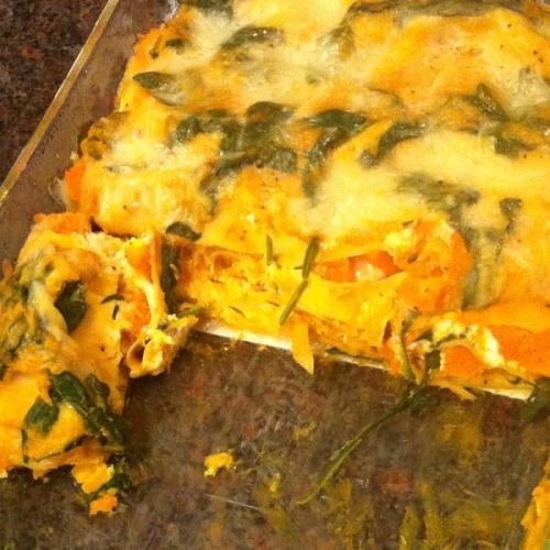 Easy, Creamy, Low Calorie Butternut Squash Lasagna