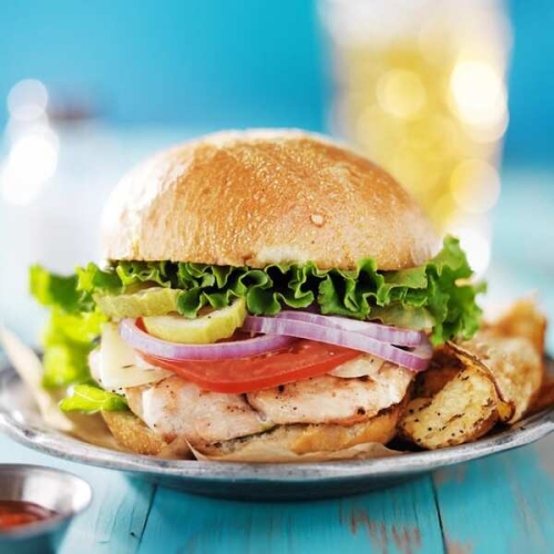 Cilantro-Grilled Chicken Sandwiches