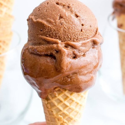 Dark Chocolate Nice Cream (Vegan, Paleo, Gluten Free, Dairy Free)