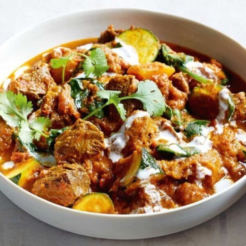 Beef and pumpkin curry