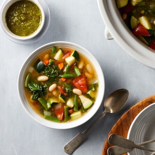 Slow-Cooker Vegetable Soup