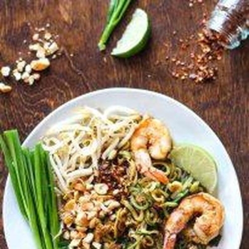 Paleo Pad Thai with Zucchini Noodles