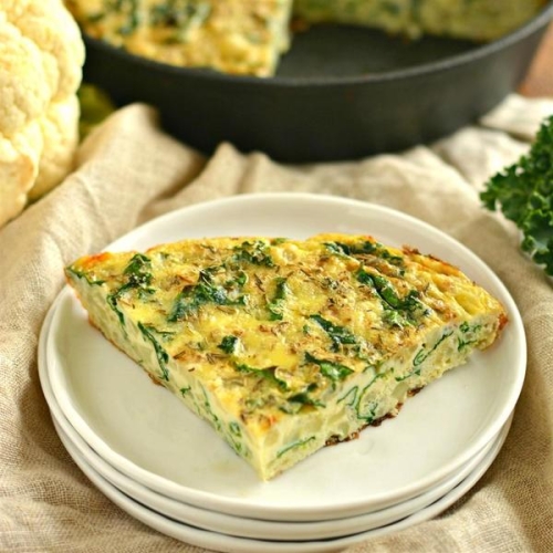 Cauliflower Kale Frittata