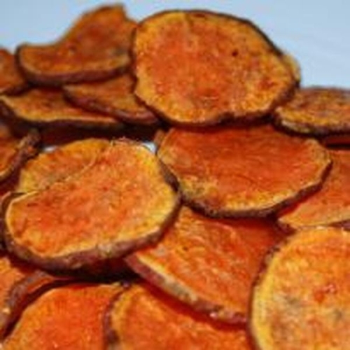 Paleo Baked Sweet Potato Chips with Maple