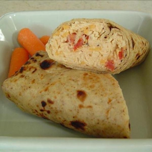 Low-Calorie Chicken ” Salad” Wraps