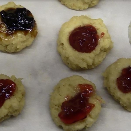 Air Fryer Keto Thumbprint Cookies