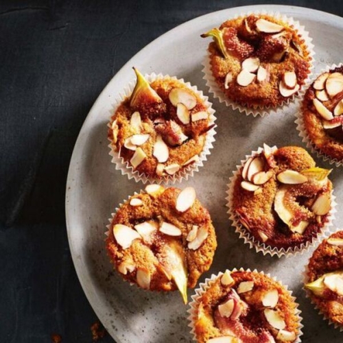 Fig, honey and ricotta muffins