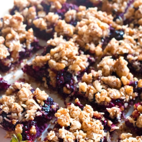 Paleo Berry Crumble Bars