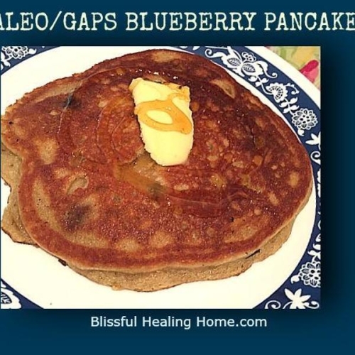 Paleo/ GAPS Blueberry Muffin Pancakes