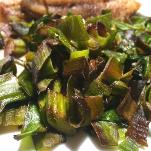 Paleo Roasted Leek Greens (Autoimmune-friendly)