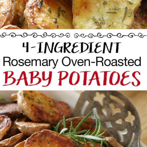 4-Ingredient Rosemary Oven-Roasted Baby Potatoes (Paleo, Whole30)