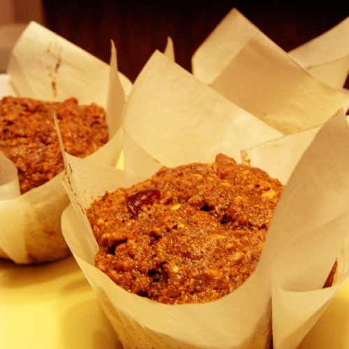 Whole Wheat Flax Muffins