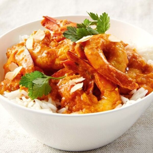 Quick ginger and prawn curry