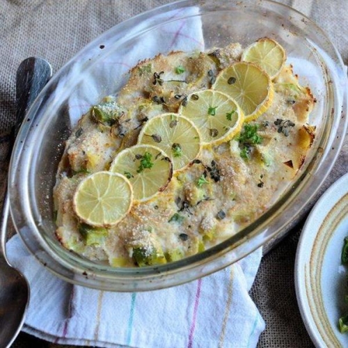 Low-Calorie Fish And Leek Pie