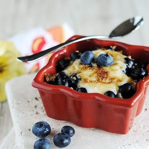 Low Calorie Oven Broiled Blueberry Dessert (Adapted From Aug/Sept 2010 Simple & Delicious Magazine)