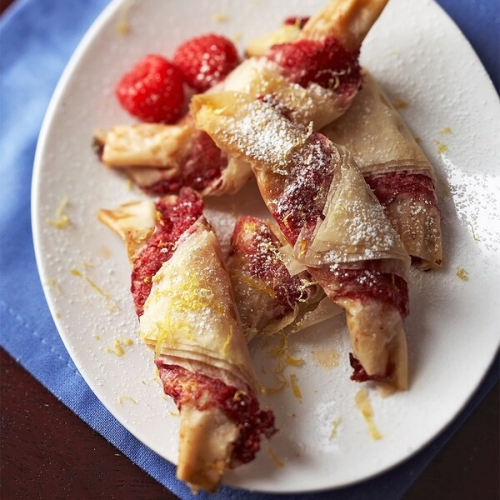 Raspberry Strudel Croissants