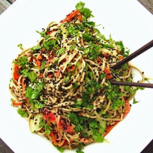 Sesame Soba Noodle Salad