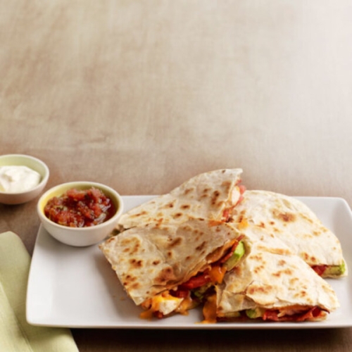 Chicken Quesadilla with Bacon