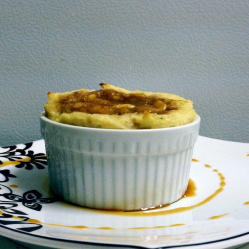 A Healthier Banana’s Foster Pseudo Bread Pudding