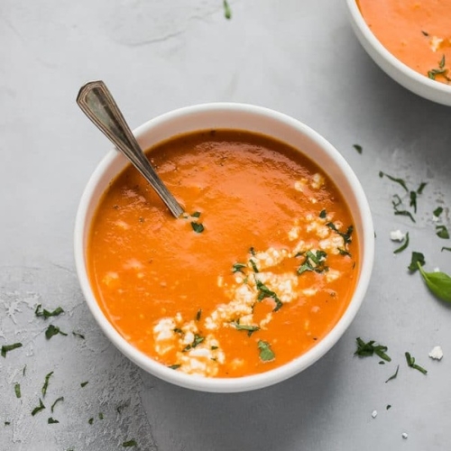 Easy Tomato Feta Soup Recipe – Low Calorie, Low Carb, Keto