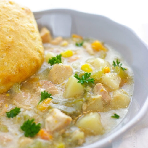 Instant Pot Light Chicken Pot Pie (Freezer Meal)