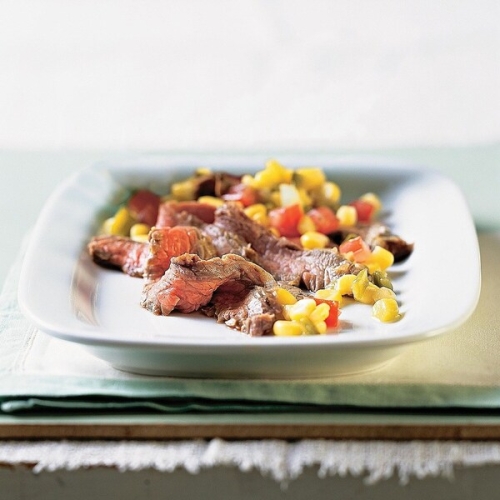 Flank Steak with Corn Salsa