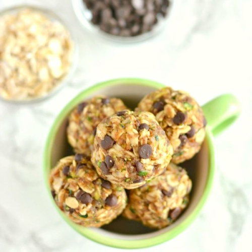 Zucchini Chocolate Oatmeal Bites