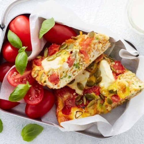 Healthy lunchbox frittata