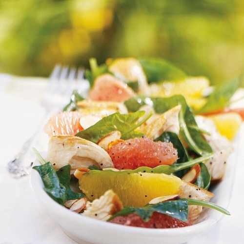 Citrus Turkey Spinach Salad