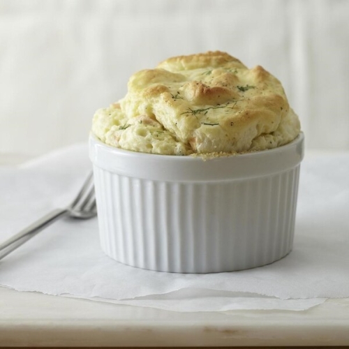 Salmon, Cream Cheese & Dill Souffle