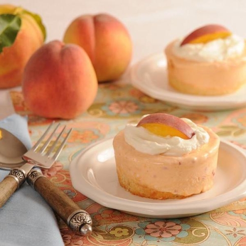 Frozen Peach Souffles