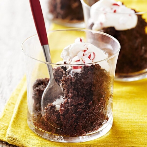 Peppermint Chocolate Pudding Cake