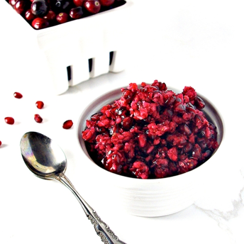 3-Ingredient Cranberry Pomegranate Spread