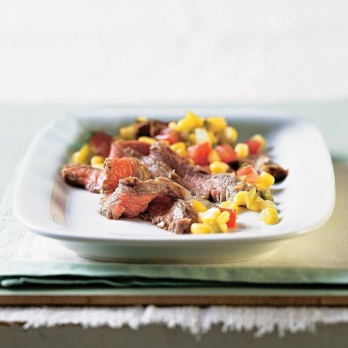 Flank Steak with Corn Salsa