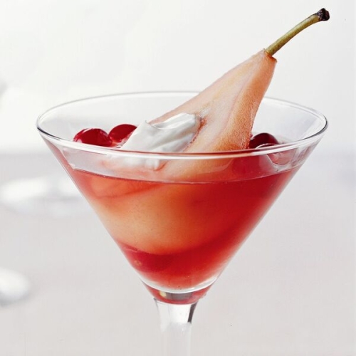 Cranberry Poached Pears