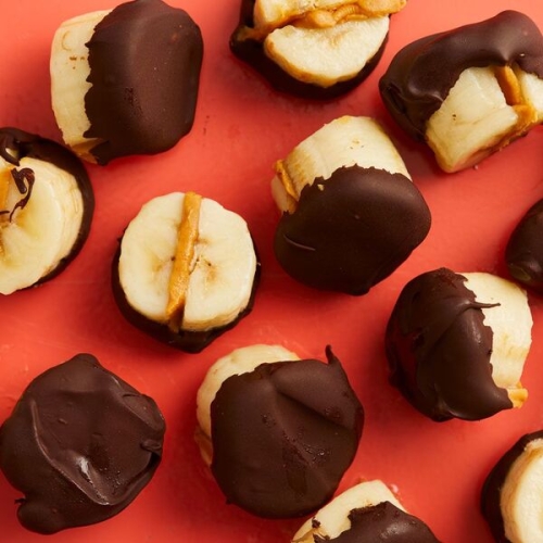 Vegan Chocolate-Dipped Frozen Banana Bites