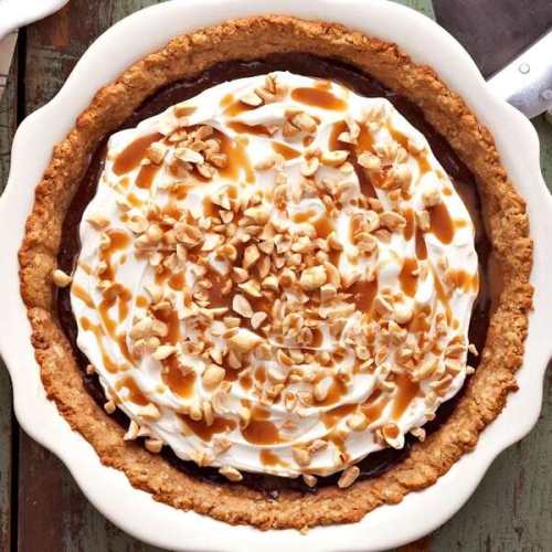 Chocolate Caramel-Peanut Crunch Pie