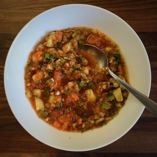 Macho Gazpacho – by Molly at “Kitchen 2.0”