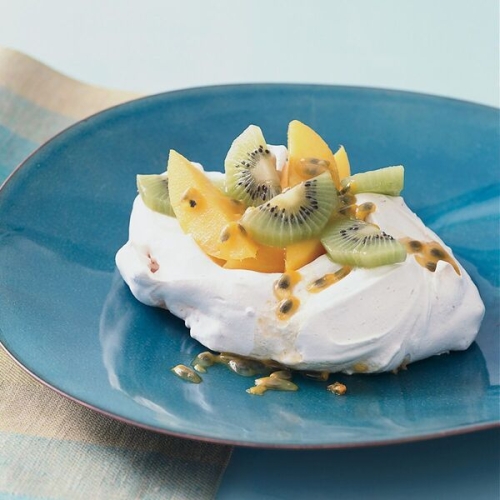 Coconut Pavlovas with Tropical Fruit