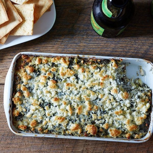 Spinach, Feta, and Artichoke Dip