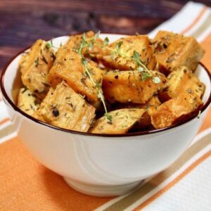 Low-Cal Roasted Sweet Potato Bites