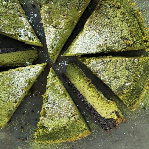 Matcha Cheesecake with Quark