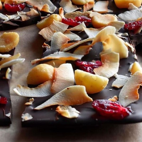 Coco-Nutty Dark Chocolate Bark