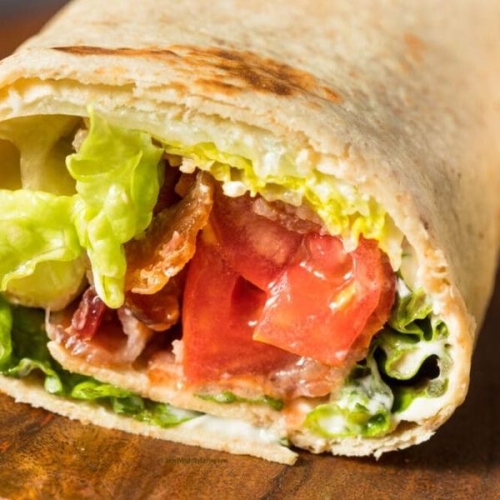 Low Calorie BLT Wrap