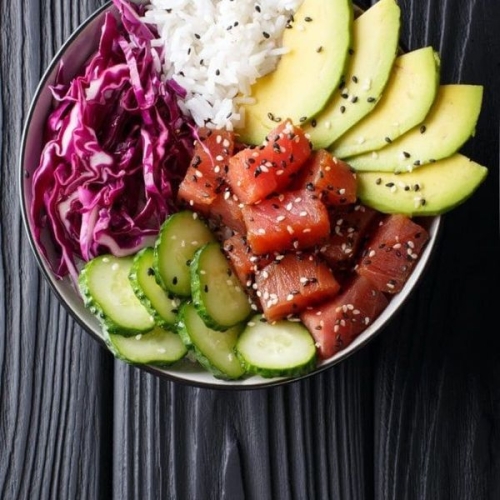 Low Calorie Poke Bowls (216 Calories!)