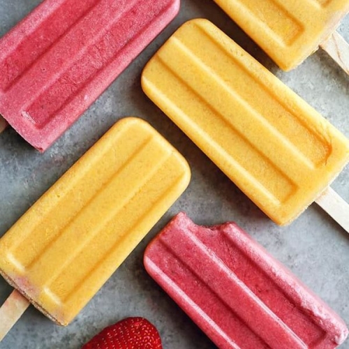 Paleo Vegan 2 Ingredient Fruit Popsicles